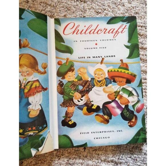 ChildCraft Book Vol 5 Encyclopedia Life in Many Lands - Picture 5 of 9